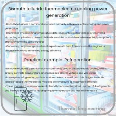  Bismuth Telluride: A Thermoelectric Titan for Sustainable Energy Generation!